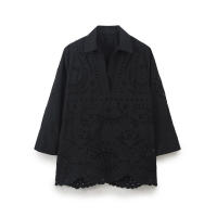 Conjunto Elegante de Verano para Mujer Pantalones Cortos de Cintura Alta, Top de Manga Corta, Traje Holgado con Borla, Novedad de Verano - details 5