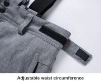 Pantalones de esquí gruesos y cálidos de alta calidad para hombre y mujer, pantalones con tirantes impermeables a prueba de viento, pantalones de Snowboard para nieve de talla grande - details 11