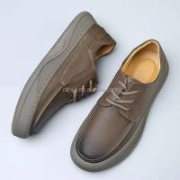 Nuevos zapatos Oxford informales de piel de vaca de alta gama para hombre, diseño italiano de moda, calzado deportivo para barco, duraderos y de alta gama, novedad de 2025 - details 8