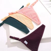 Bragas de mujer, tangas de algodón, cintura ajustable, Tanga Sexy de Color sólido, ropa interior íntima sin costuras para mujer, lencería S-XL - details 16