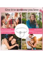 Pulsera de plata de ley 925 con forma de corazón y mariposa para mujer, brazalete de cadena de seguridad, compatible con abalorios originales, joyería - details 2