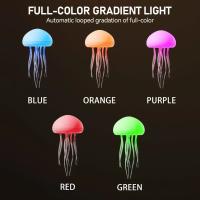Luz nocturna de mesa que cambia de Color, luz de ambiente, regalo de cumpleaños y Navidad, lámpara de medusa bailando con Control de voz - details 3