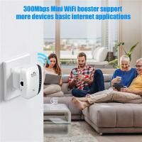 Repetidor WIFI inalámbrico de 300Mbps, enrutador 2,4G, extensor de rango Wifi, amplificador de señal Wi-Fi, adaptador de tarjeta de red 802.11N para PC - details 1