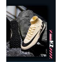 Zapatos de fútbol transpirables de tobillo alto para hombre, botas de fútbol de entrenamiento profesional al aire libre, antideslizantes, ligeras/Zapatos de fútbol profesionales para hombre, zapatos de fútbol para niños, zapatos de fútbol de tobillo alto, - details 15