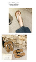 Verano nuevo casual pisando mierda sintiendo chanclas de gran tamaño las mujeres usan zapatillas geniales de moda de lunares con punta de fondo plano. - details 8