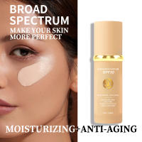Base de maquillaje 4 en 1, protector solar SPF 50+, corrector hidratante líquido de larga duración, base impermeable, Maquillaje facial Natural - details 1