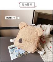 Mochila de felpa, bolso de mujer, nueva versión coreana, súper linda mochila con orejas de oso, mochila para niñas, bolso padre-hijo. - details 39