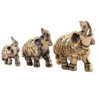 Estatua dorada de Feng Shui de la suerte, estatuilla de riqueza, regalo, decoración del hogar, escultura de elefante - details 2