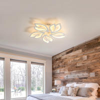 Lámpara de techo LED ondulada de tres puntos, barra de luz plateada de tres puntos de 18W, 36cm, con control remoto - details 5