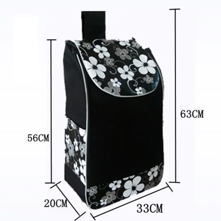 Bolsa de compras grande, bolsa de repuesto plegable para carrito de compras de comestibles - 1