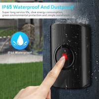Timbre de Puerta Inalámbrico y Impermeable Sectyme 250M Botón de Pantalla Remota sin Enchufe Receptor para Hogar Inteligente al Aire Libre Campanas de Casa - details 1