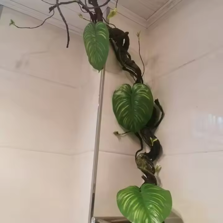 Planta Artificial de 1,75 M, hojas postizas de ratán artesanales, se doblan y cuelgan libremente en la pared para decorar el ratán simulado - 1