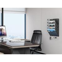 Soporte de Metal A4 con 8 Compartimentos Revistero Organizador de Pared para Oficina con 5 Ganchos - details 17