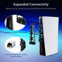 Accesorios para PS5, 3 ventiladores, sistema de refrigeración eficiente con luz LED para Sony Playstation 5, PS 5 Disc y consola de edición Digital - details 5