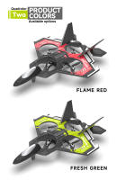 Avión teledirigido S98 de 2,4G con luces LED, planeador con Control remoto, modelo volador, juguetes de espuma EPP, Avión de despegue/aterrizaje con una tecla - details 13
