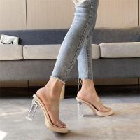 Nuevas Sandalias de Cristal para Mujer Alpargatas de Tacón Alto, Impermeables, Diseño de Pies Cansados - details 34