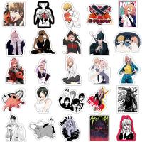 Pegatinas de motosierra de Anime para hombre, 50 piezas, Denji Makima Aki Hayakawa Power Pochita, calcomanía estética para teléfono y motocicleta, regalo clásico - details 3