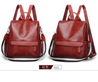 Mochila pequeña informal simple para mujer, bolso de hombro de cuero PU suave, bolso de trabajo vintage para mujer - details 5