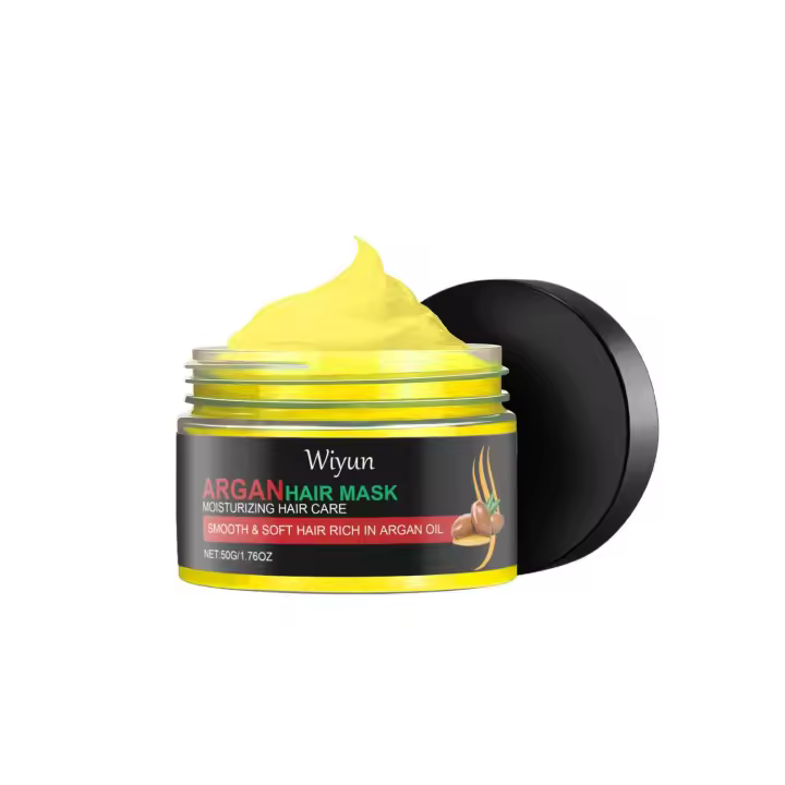 El aceite de nuez marroquí limpia naturalmente la mascarilla para el cuidado del cabello, dejándolo esponjoso, suave y radiante. - 1