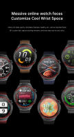 2025 nuevo Reloj inteligente de grado médico HRV para hombres azúcar en sangre presión arterial ritmo cardíaco 1,43 pulgadas Super Retina 360*360 Pantalla AMOLED 530mAh batería Bluetooth llamada salud Smartwatch - details 20
