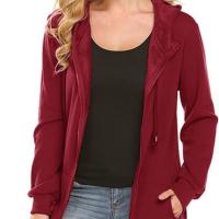 Sudadera Larga con Capucha para Mujer Sudadera de Color Sólido, Sudadera de Manga Larga con Dos Bolsillos, Sudadera para Otoño e Invierno - details 2