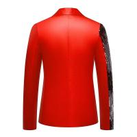 Blazer de lentejuelas con estilo para hombre, Chaqueta de traje ajustada, abrigo - details 25