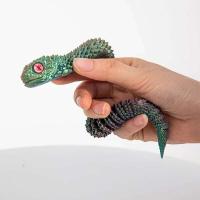 Figura de serpiente de simulación de articulación móvil impresa en 3D, adorno creativo de escritorio para el hogar y la Oficina, regalos artesanales de Año Nuevo - details 7