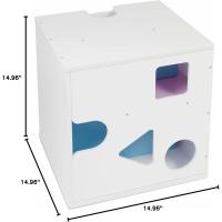 Cubo para Sentarse/Jugar Blanco Muebles y Organización para Niños - details 3