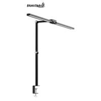 Pinza de escritorio LED, 77cm 24W Lampara escritorio con doble barra de luz, potente lámpara monitor con sensor de luz, para mesa, estudio, oficina, trabajo, pantalla de ordenador - details 12