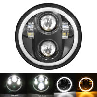 Faros LED para motocicleta y coche 5.75 pulgadas para Harley Sportster Iron 883 Dyna Triumph Street Speed Triple 5 3/4" H4 Faro Principal - details 6