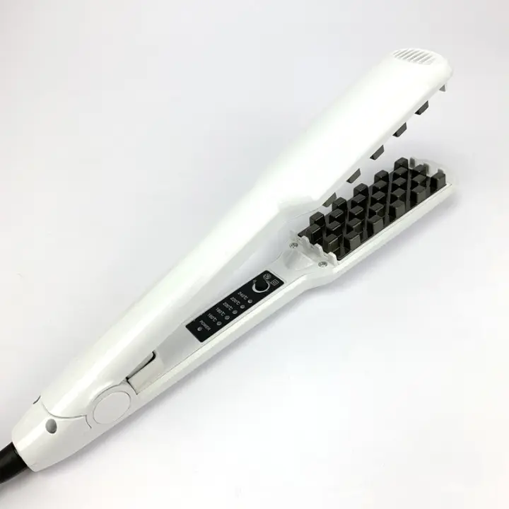 Hierro de Alisamiento Profesional Volumizador Peine para Alisar y Enflar el Cabello - 1