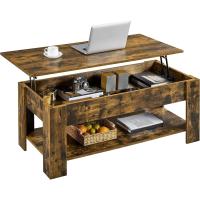 Mesa de Café Elevable y Extensible con Revistero 98x50x(41,8-56) cm Mueble para Sala de Estar y Comedor - details 18