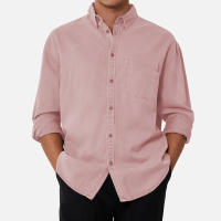 Camisa Silbon deportiva micropiqué verde claro Slim de hombre - details 2