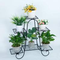 Soporte planta 6 niveles interiores y exteriores, estante macetas múltiples plantas, soporte planta metal blanco patio - details 6