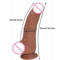 Empaque privado Juguete adulto de silicona realista de 7 pulgadas con doble penetración anal-vaginal para la estimulación personal y la salud sensual - details 5