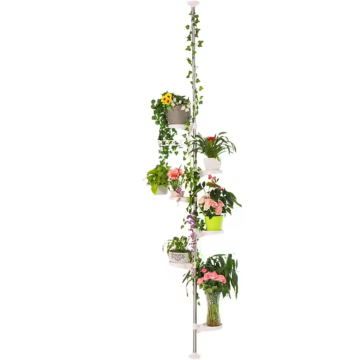 Soporte de 7 Niveles para Plantas Interiores Decorativo de Metal para Macetas - 1