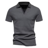 Camisa Henley para hombre Slim Fit Algodón Manga corta Camiseta casual Jogger Camisetas para hombre Tops sueltos - details 1