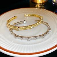 Nueva pulsera coreana exquisita geométrica con apertura Simple, pulsera de Metal elegante a la moda, joyería para mujer - details 0