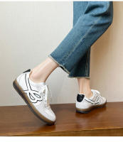 Nuevo cuero retro transpirable cabeza redonda con cordones zapatos de tabla de entrenamiento alemanes ligeros de suela gruesa - details 10