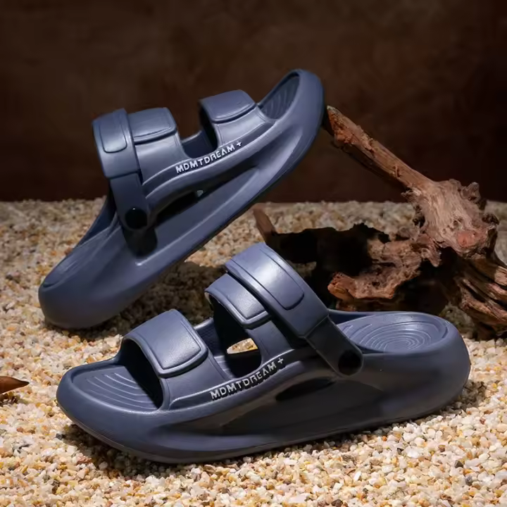 Sandalias de hombre Moda Deportes 5 CM de grosor Suela EVA Cómodas Zapatillas suaves Diapositivas Playa Calle - 1