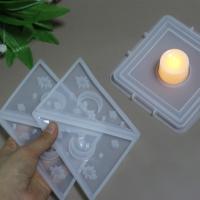Molde para portavelas piramidal de silicona y resina epoxi, candelabro creativo inodoro, molde para velas reutilizable, Eid al Fitr - details 3