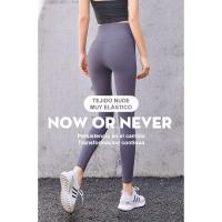 COPES Pack Ahorro 3 Piezas Leggings de Yoga de Cintura Alta para Mujer, seamless yoga leggings, negro+azul+gris - details 6