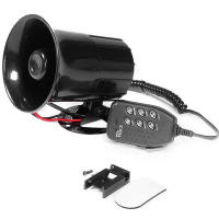 Bocina de aire fuerte automática para motocicleta, altavoz de sonido de sirena de 6 tonos, megáfono de alarma para furgoneta - details 6