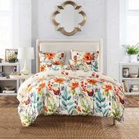 Juego de funda nórdica con flores de acuarela botánica, fundas de edredón de poliéster ligeras Queen, funda de edredón con estampado Floral moderno, ropa de cama - details 1