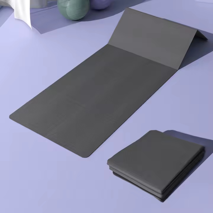 Esterilla de Yoga plegable y portátil de Tpe, superficie antideslizante de doble cara para Fitness, 4mm, 1 unidad - 1