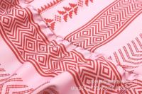 Nueva ropa de mujer, estilo europeo y americano francés retro impresión gancho costura diseño sentido vestido de punto falda de mujer - details 6