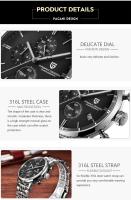 Reloj Deportivo Militar de Lujo PAGANI DIZAIN Reloj de Cuarzo Automático con Correa de Cuero - details 4