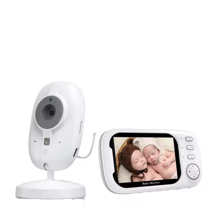 Cámara de Vigilancia Inalámbrica para Bebés con Visión Nocturna y Audio Bidireccional Monitor de Audio y Video Digital 3.5 pulgadas Uso Interior - 1