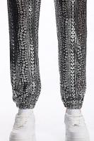 Modo vagues circulaires estampage à chaud hommes pantalones décontractés Harajuku Hip Hop Disco fête Streetwear cordón pantalon discoteca - details 11