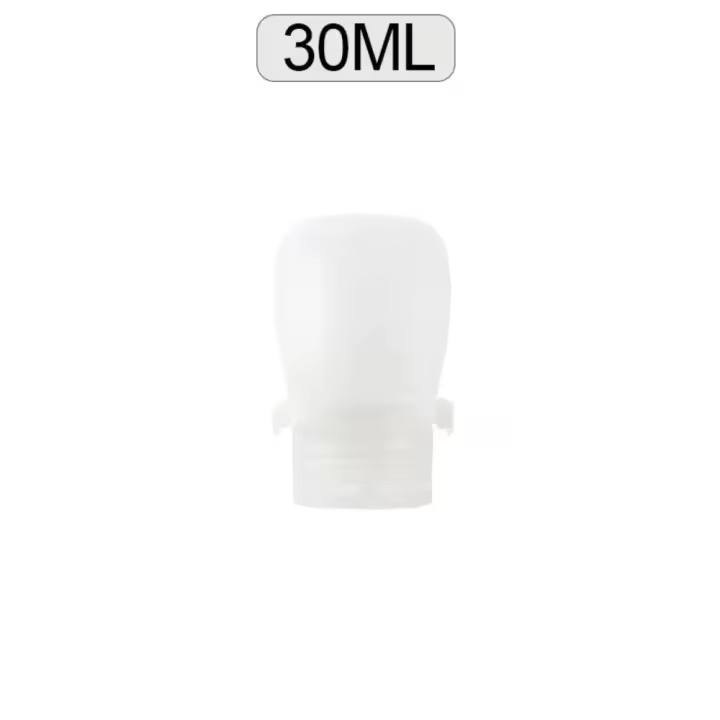 Botella de viaje de silicona portátil a prueba de fugas, botella recargable de silicona portátil, colorida - 1